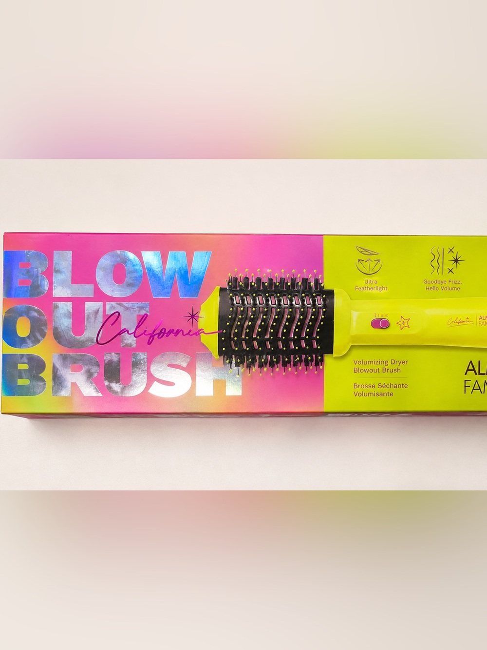 Almost Famous Blow Out Brush Volumizing Dryer Brush - Lime - New in Box